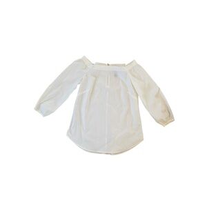 White House Black Market off the shoulder cotton blouse XS